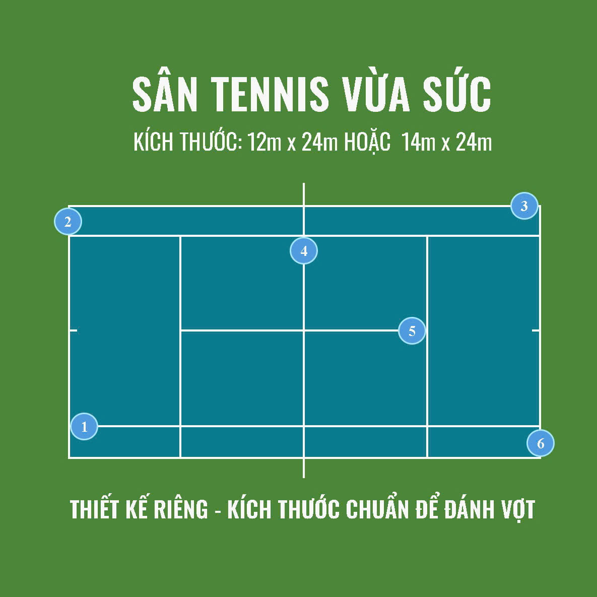 Sân tennis Vừa Sức
